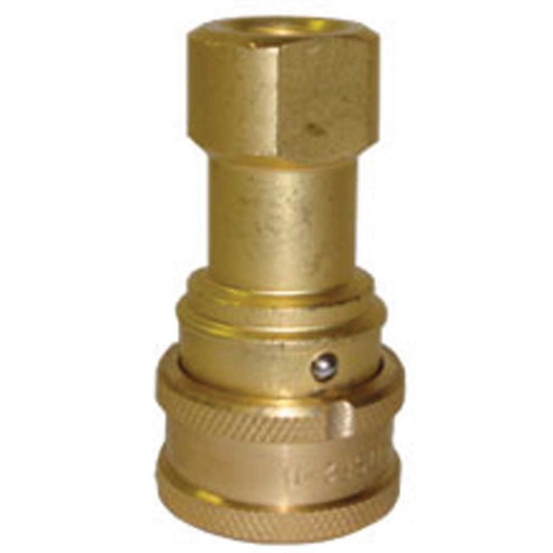Female 1/4 inch Brass Locking Secure Coupler, QD, QC, [8.697-085.0], SM104QDL, 1677-2422, For Carpet Tile Cleaning NA0703